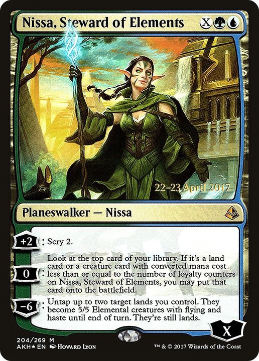 Nissa, Steward of Elements in the group Magic the Gathering / Types / Colors / Multicolors / G, U at Proxyprinters.com (12195)