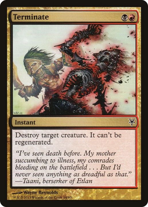 Terminate in the group Magic the Gathering / Types / Colors / Multicolors / B, R at Proxyprinters.com (12222)