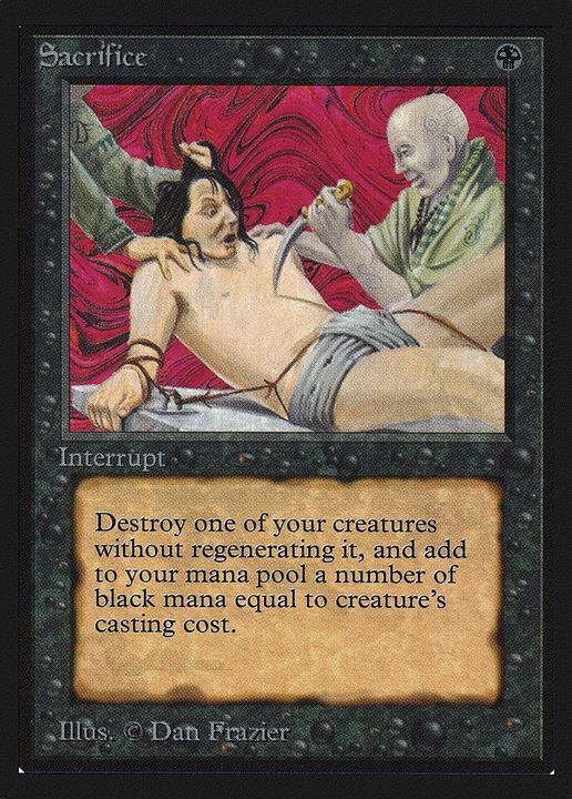 Sacrifice in the group Magic the Gathering / Types / Colors / Black at Proxyprinters.com (12223)