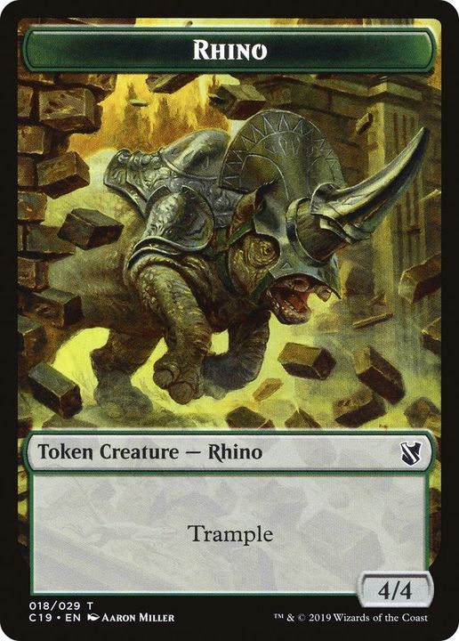 Rhino in the group Magic the Gathering / Types / Colors / Green at Proxyprinters.com (12234)