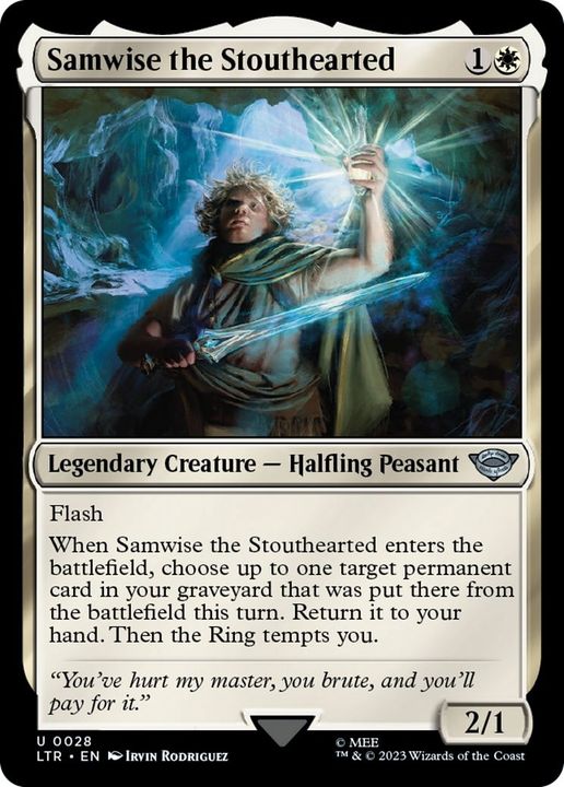 Samwise the Stouthearted in the group Magic the Gathering / Sets / The Lord of the Rings: Tales of Middle-earth at Proxyprinters.com (12236)