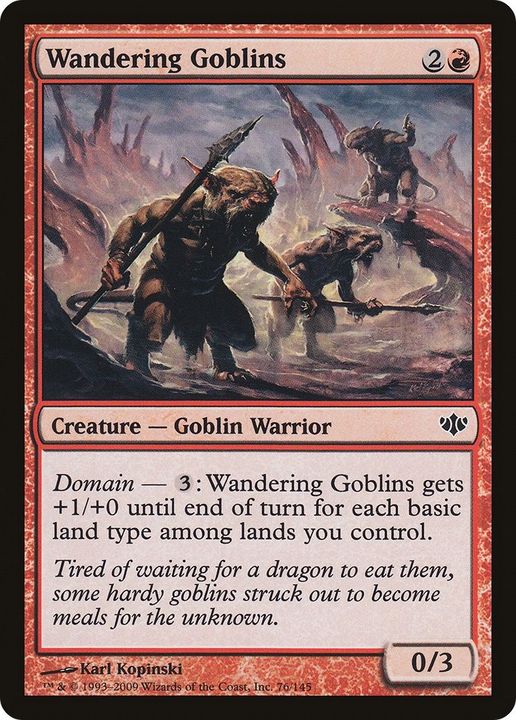 Wandering Goblins in the group Magic the Gathering / Sets / Conflux at Proxyprinters.com (12296)