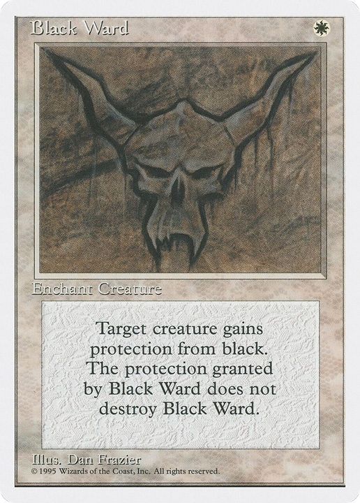 Black Ward in the group Magic the Gathering / Types / Colors / White at Proxyprinters.com (12329)