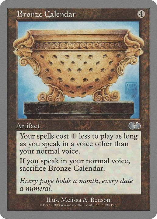 Bronze Calendar in the group Magic the Gathering / Sets / Unglued Tokens at Proxyprinters.com (12332)