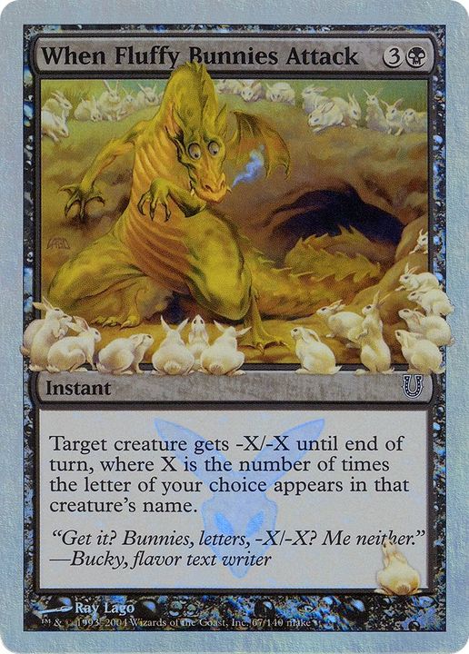 When Fluffy Bunnies Attack in the group Magic the Gathering / Types / Colors / Black at Proxyprinters.com (12335)