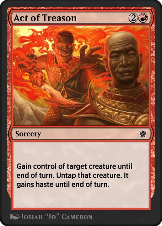 Act of Treason in the group Magic the Gathering / Types / Colors / Red at Proxyprinters.com (12357)