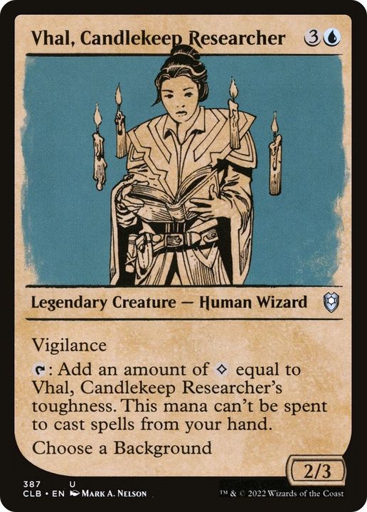 Vhal, Candlekeep Researcher in the group Magic the Gathering / Sets / Commander Legends: Battle for Baldur's Gate at Proxyprinters.com (12358)