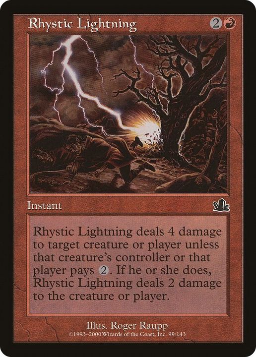 Rhystic Lightning in the group Magic the Gathering / Sets / Prophecy at Proxyprinters.com (12416)