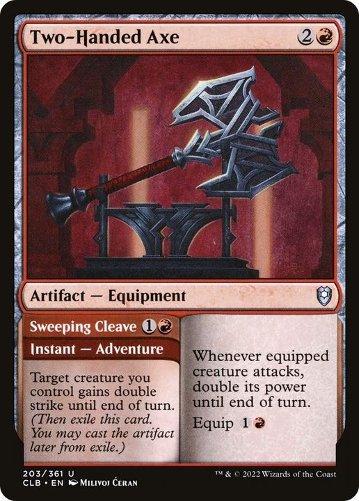 Two-Handed Axe // Sweeping Cleave in the group Magic the Gathering / Types / Artifacts / Artifact at Proxyprinters.com (12446)