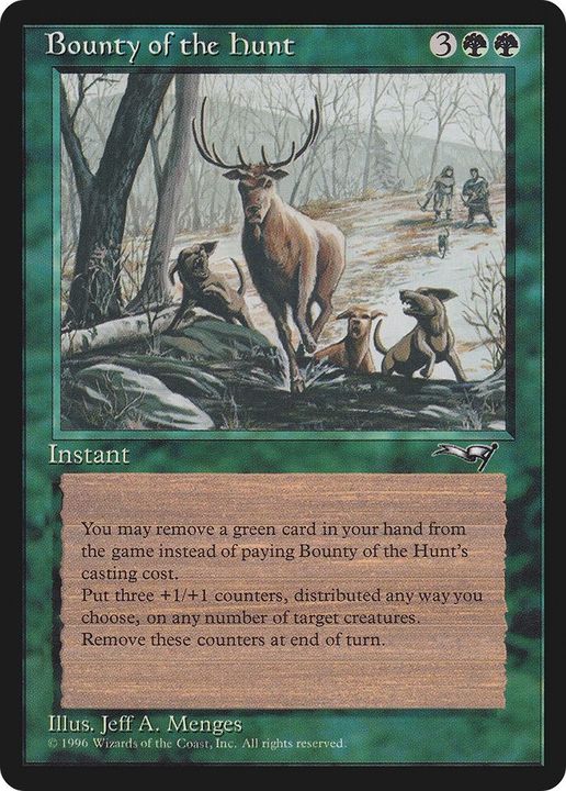 Bounty of the Hunt in the group Magic the Gathering / Types / Colors / Green at Proxyprinters.com (12459)