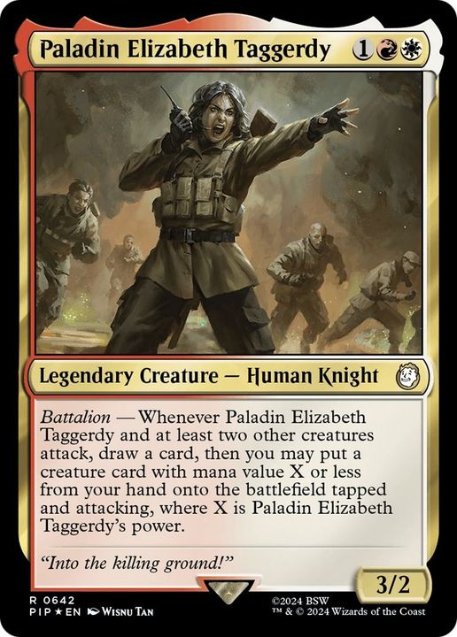 Paladin Elizabeth Taggerdy in the group Magic the Gathering / Types / Colors / Multicolors / R, W at Proxyprinters.com (12465)