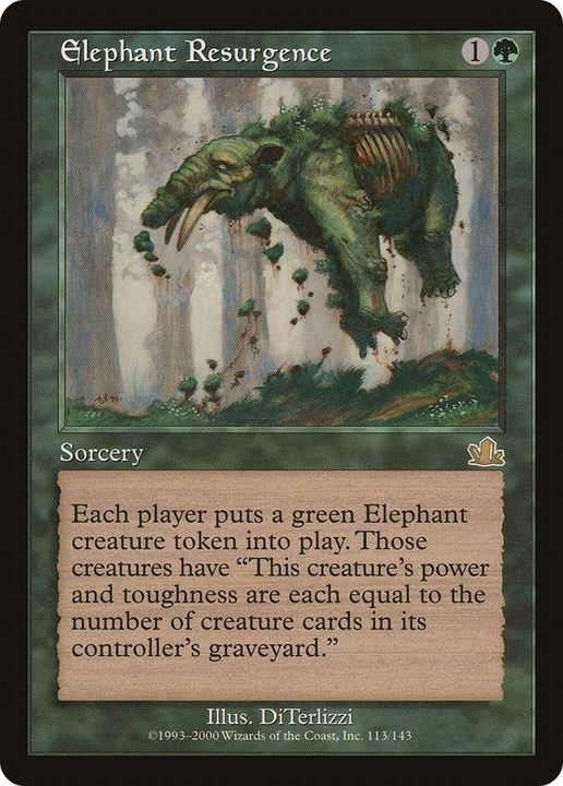 Elephant Resurgence in the group Magic the Gathering / Types / Colors / Green at Proxyprinters.com (12513)