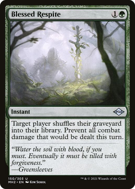 Blessed Respite in the group Magic the Gathering / Types / Colors / Green at Proxyprinters.com (12517)