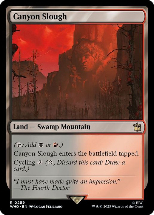 Canyon Slough in the group Magic the Gathering / Sets / Doctor Who at Proxyprinters.com (12525)