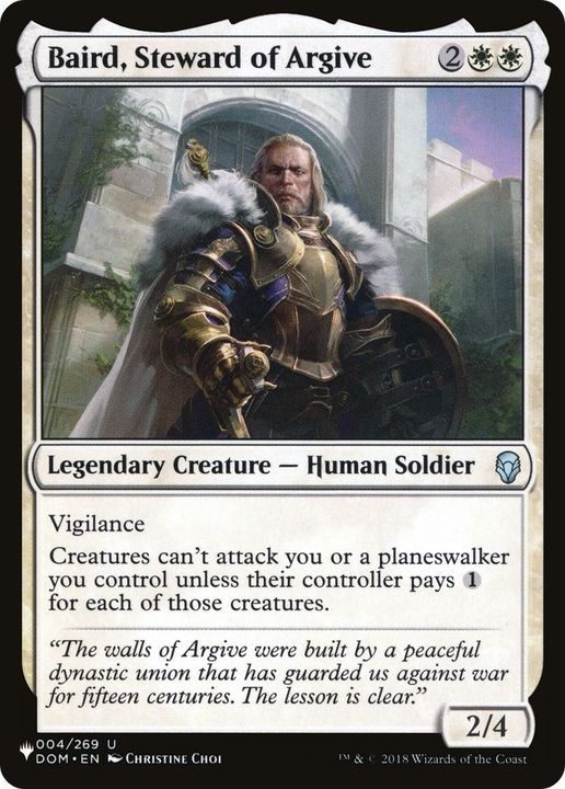 Baird, Steward of Argive in the group Magic the Gathering / Sets / The List at Proxyprinters.com (12556)