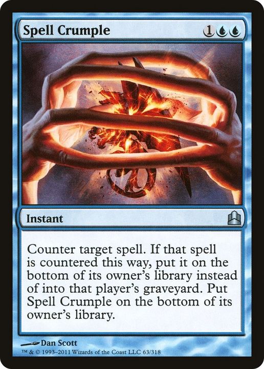 Spell Crumple in the group Magic the Gathering / Types / Colors / Blue at Proxyprinters.com (12568)