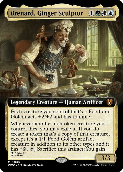 Brenard, Ginger Sculptor in the group Magic the Gathering / Sets / Wilds of Eldraine Commander Tokens at Proxyprinters.com (12584)