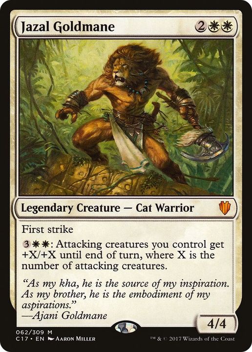 Jazal Goldmane in the group Magic the Gathering / Types / Creatures / Warrior at Proxyprinters.com (12616)