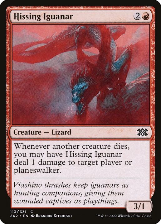 Hissing Iguanar in the group Magic the Gathering / Sets / Double Masters 2022 at Proxyprinters.com (12625)