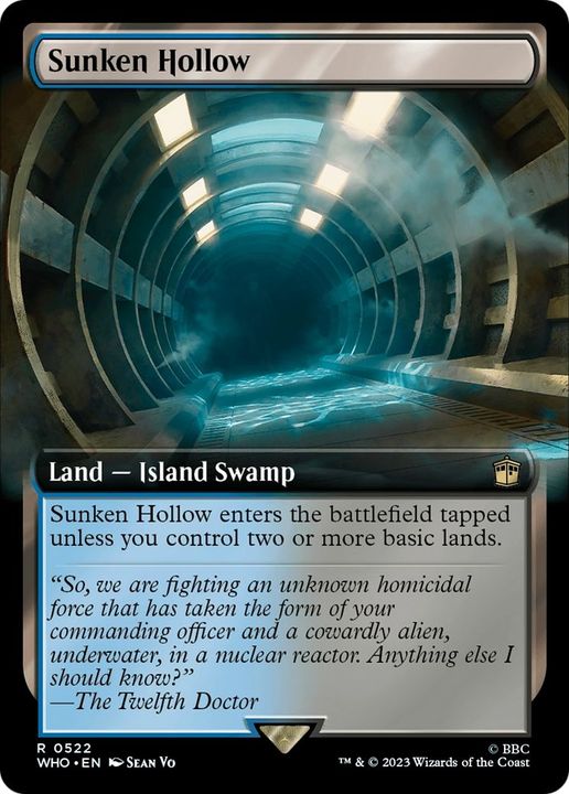 Sunken Hollow in the group Magic the Gathering / Types / Land / Swamp at Proxyprinters.com (12645)