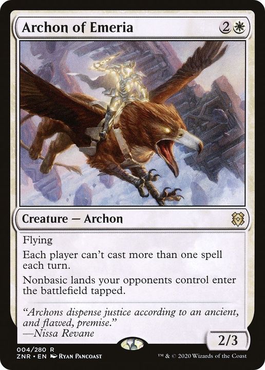 Archon of Emeria in the group Magic the Gathering / Types / Colors / White at Proxyprinters.com (12671)