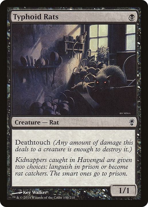 Typhoid Rats in the group Magic the Gathering / Types / Colors / Black at Proxyprinters.com (1268)