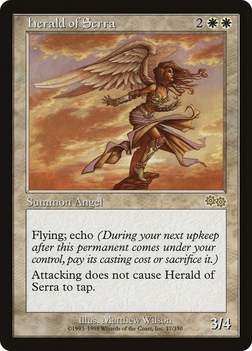 Herald of Serra in the group Magic the Gathering / Sets / Urza's Saga at Proxyprinters.com (12713)