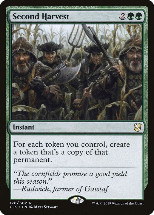 Second Harvest in the group Magic the Gathering / Types / Colors / Green at Proxyprinters.com (12728)