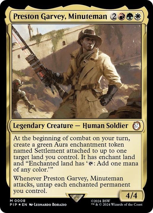 Preston Garvey, Minuteman in the group Magic the Gathering / Sets / Fallout at Proxyprinters.com (12738)