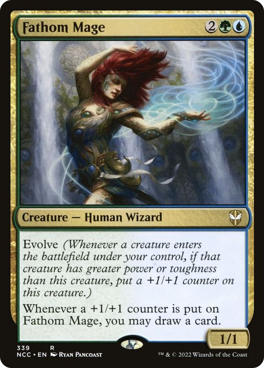 Fathom Mage in the group Magic the Gathering / Types / Colors / Multicolors / G, U at Proxyprinters.com (12747)