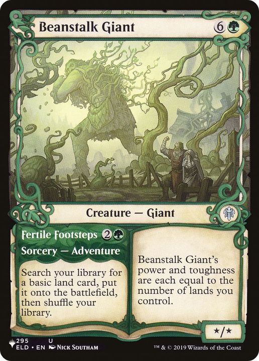 Beanstalk Giant // Fertile Footsteps in the group Magic the Gathering / Sets / The List at Proxyprinters.com (1276)