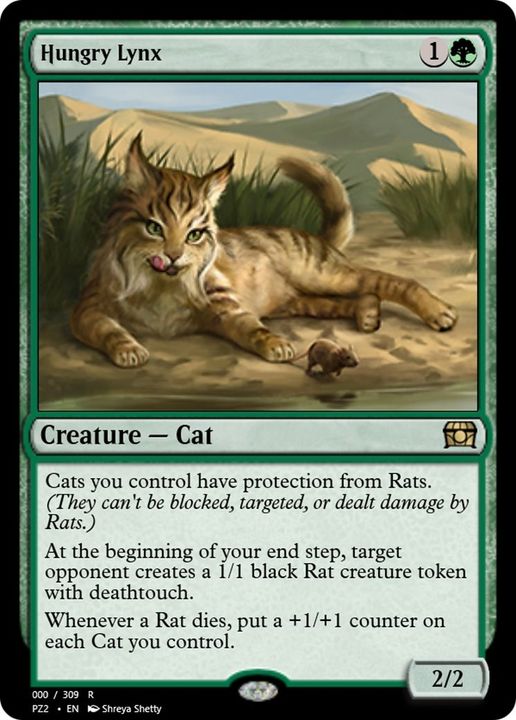 Hungry Lynx in the group Magic the Gathering / Types / Colors / Green at Proxyprinters.com (12801)