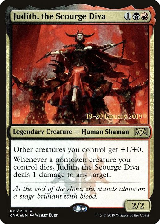 Judith, the Scourge Diva in the group Magic the Gathering / Types / Colors / Multicolors / B, R at Proxyprinters.com (12804)