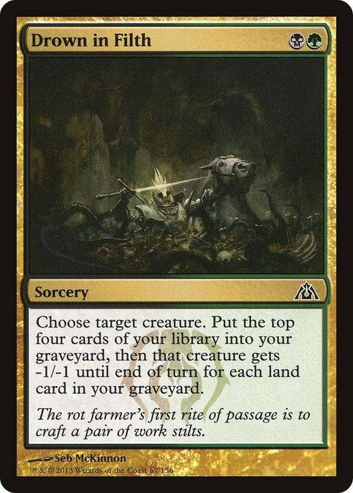 Drown in Filth in the group Magic the Gathering / Types / Colors / Multicolors / B, G at Proxyprinters.com (12845)