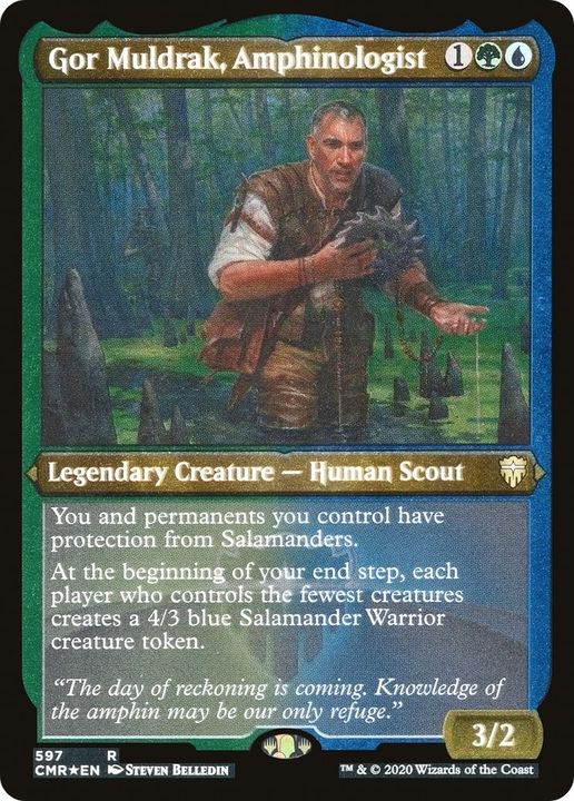 Gor Muldrak, Amphinologist in the group Magic the Gathering / Types / Colors / Multicolors / G, U at Proxyprinters.com (12846)