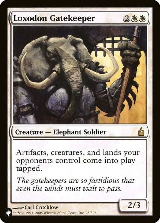 Loxodon Gatekeeper in the group Magic the Gathering / Types / Colors / White at Proxyprinters.com (12899)