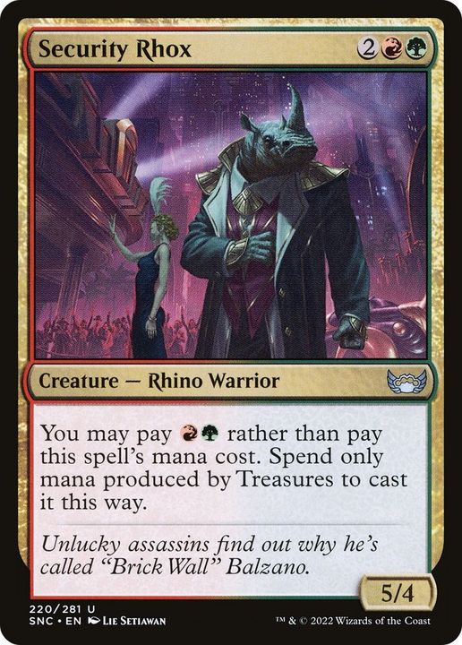 Security Rhox in the group Magic the Gathering / Types / Colors / Multicolors / G, R at Proxyprinters.com (129)