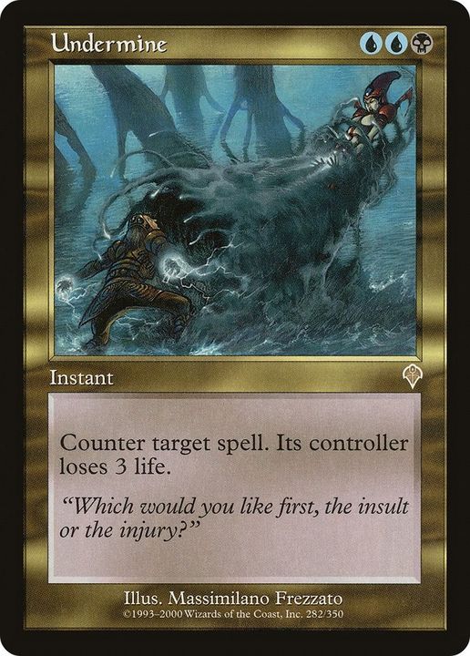 Undermine in the group Magic the Gathering / Types / Colors / Multicolors / B, U at Proxyprinters.com (12918)