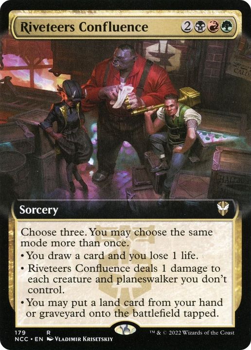 Riveteers Confluence in the group Magic the Gathering / Types / Colors / Multicolors / B, G, R at Proxyprinters.com (12924)