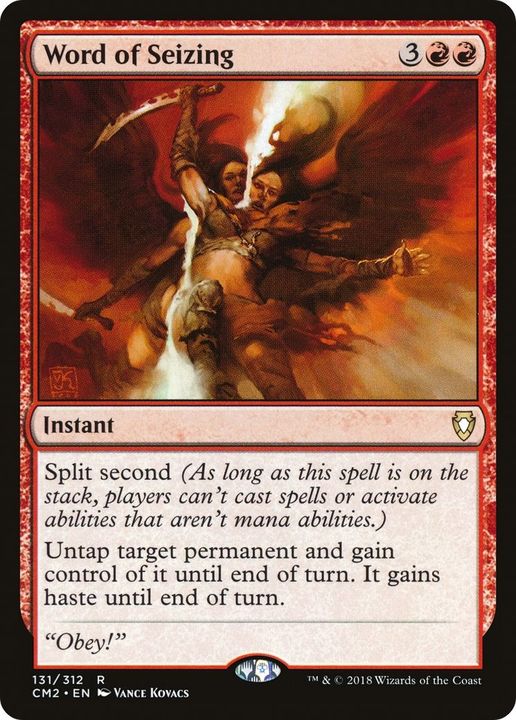 Word of Seizing in the group Magic the Gathering / Types / Colors / Red at Proxyprinters.com (12958)