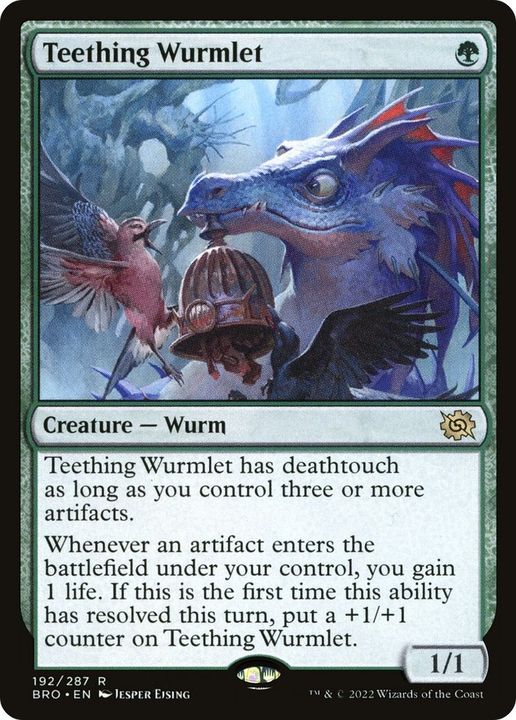 Teething Wurmlet in the group Magic the Gathering / Types / Colors / Green at Proxyprinters.com (12961)