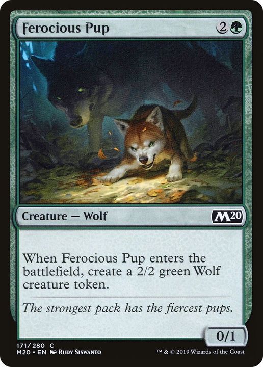 Ferocious Pup in the group Magic the Gathering / Types / Colors / Green at Proxyprinters.com (12968)