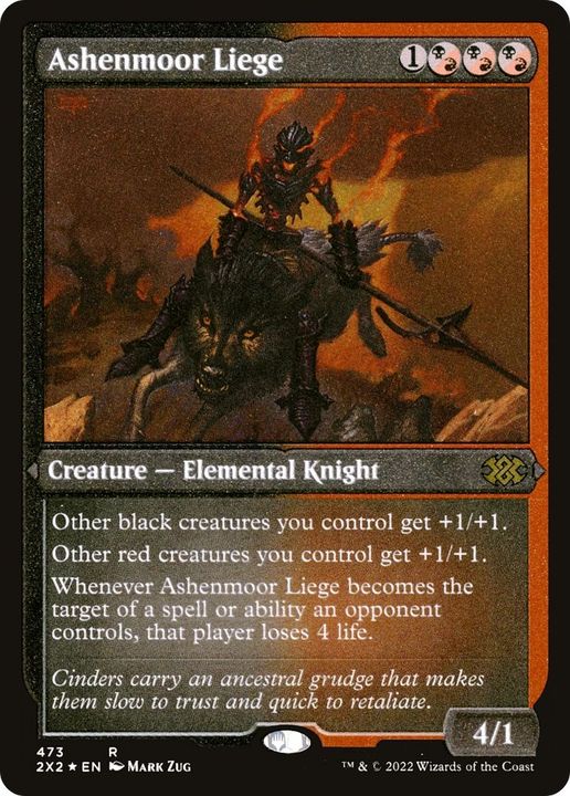 Ashenmoor Liege in the group Magic the Gathering / Types / Colors / Multicolors / B, R at Proxyprinters.com (12974)