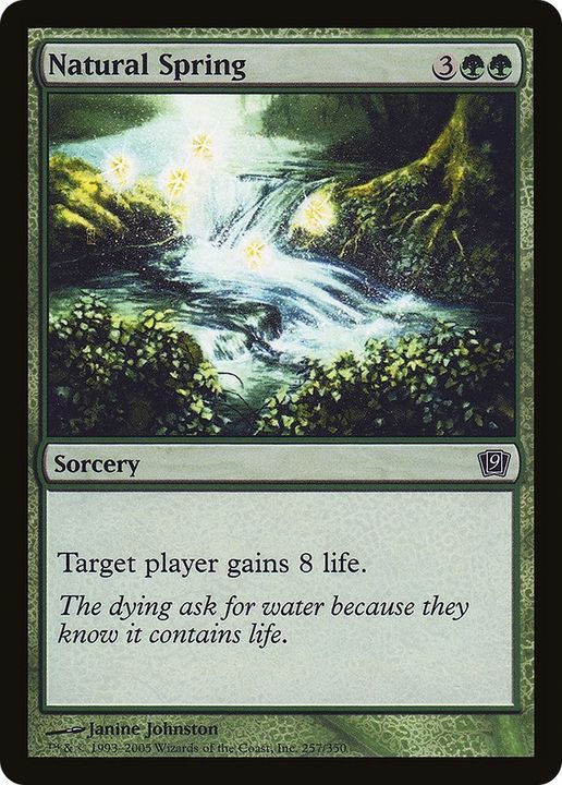 Natural Spring in the group Magic the Gathering / Types / Colors / Green at Proxyprinters.com (13068)