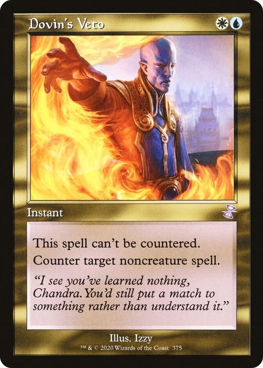 Dovin's Veto in the group Magic the Gathering / Types / Colors / Multicolors / U, W at Proxyprinters.com (13069)