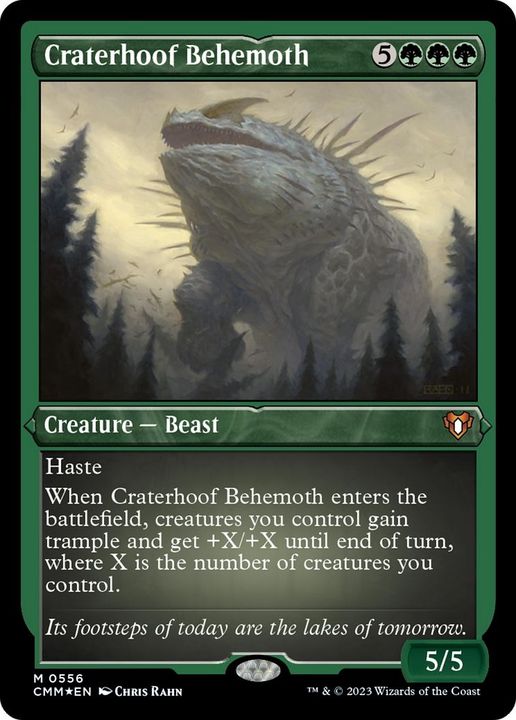 Craterhoof Behemoth in the group Magic the Gathering / Types / Colors / Green at Proxyprinters.com (1307)