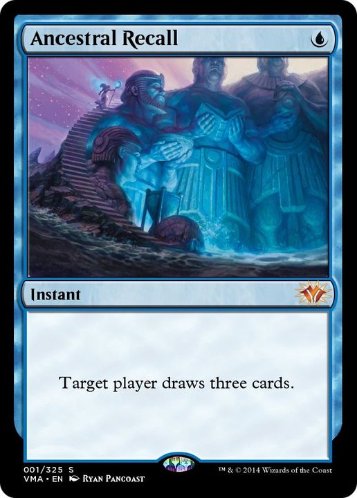 Ancestral Recall in the group Magic the Gathering / Types / Colors / Blue at Proxyprinters.com (13076)