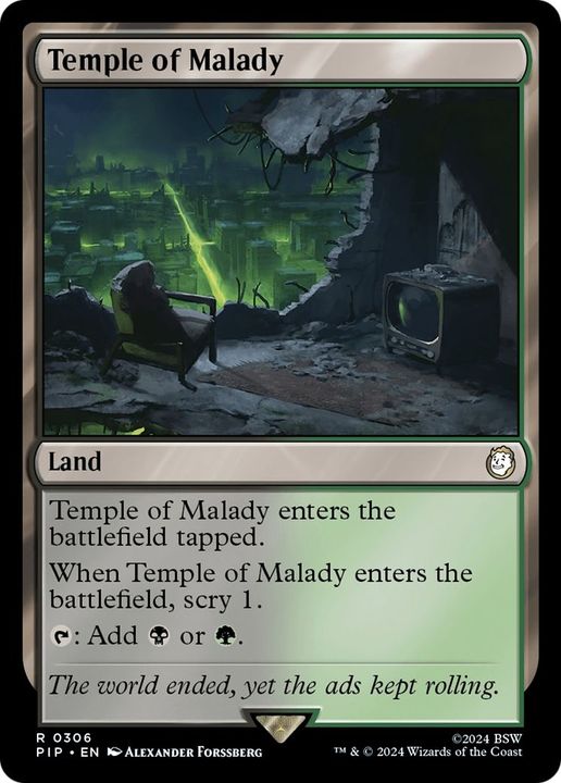 Temple of Malady in the group Magic the Gathering / Types / Colors / Colorless at Proxyprinters.com (13093)