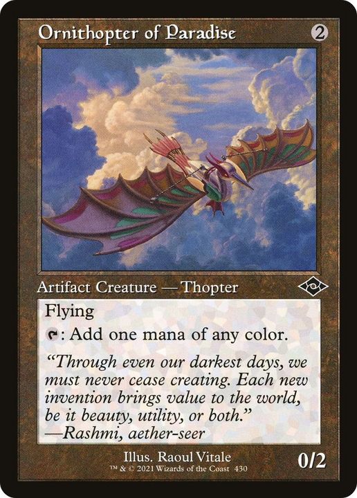 Ornithopter of Paradise in the group Magic the Gathering / Types / Colors / Colorless at Proxyprinters.com (13108)