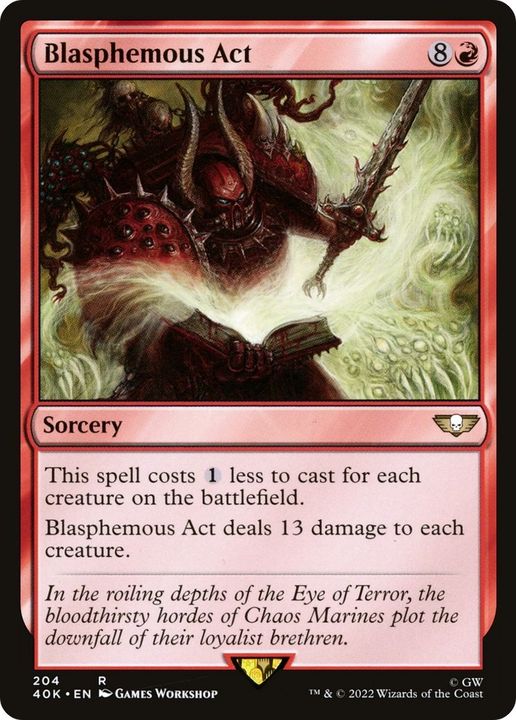 Blasphemous Act in the group Magic the Gathering / Types / Colors / Red at Proxyprinters.com (13201)